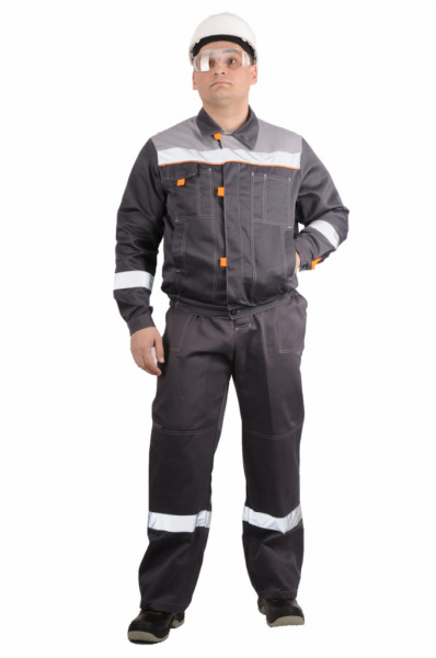 Костюм Фавор с п/к, с СОП (темно-серый/серый) от магазина Рабочий класс