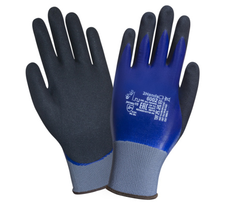 Перчатки 2Hands 6002, нейлон/двойное покрытие нитрил/Microfoam от магазина Рабочий класс