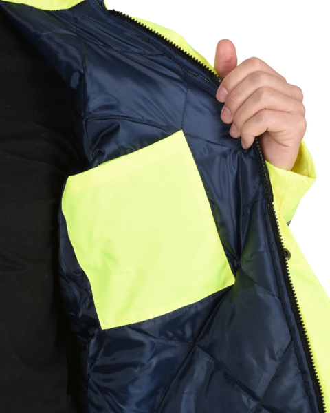 Куртка "СИРИУС-АТЛАС" утепленная, фл. лимон, СОП от магазина Рабочий класс