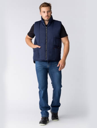 Фото Жилет универсальный утепленный (син.) от магазина Рабочий класс Жилет универсальный утепленный (син.) от магазина Рабочий класс