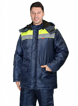Куртка Бригадир цв. т. синий+неоновым от магазина Рабочий класс
