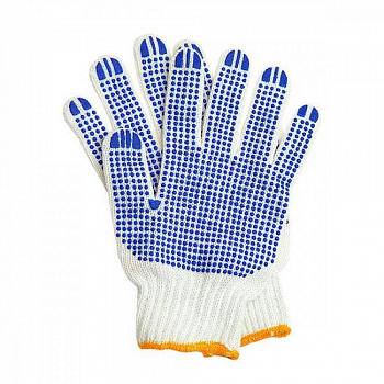 Перчатки трикотажные с ПВХ в 5 нитей от магазина Рабочий класс