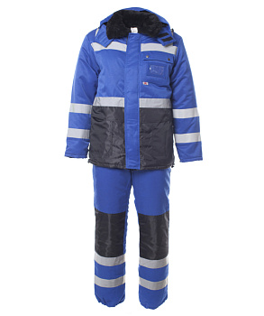 Костюм зимний мужской Алдан с СОП с п/к, цв. т-син.+вас 4 кл. пояс от магазина Рабочий класс