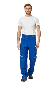 Брюки Алатау цвет василек/желтый от магазина Рабочий класс