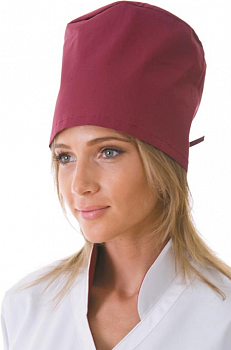 Колпак медицинский тк. смесовая цв. Бордо от магазина Рабочий класс