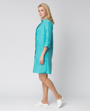 Халат женский ЛИРА тк. ТиСи цв. Бирюзовый от магазина Рабочий класс