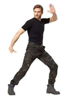 Брюки-джоггеры мужские летние Аксель КМФ хаки от магазина Рабочий класс