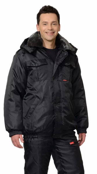 Полюс, куртка черная, тк. окс от магазина Рабочий класс