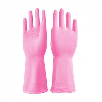 Перчатки резиновые Хозяюшка АЗРИ вид 1 (с ворсовым покрытием) от магазина Рабочий класс