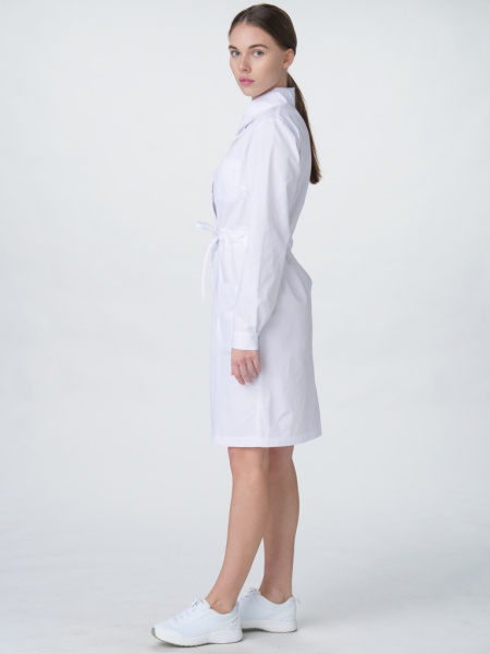 Халат женский Сансара-001 (тк.Смесовая,160) MedLine, белый от магазина Рабочий класс