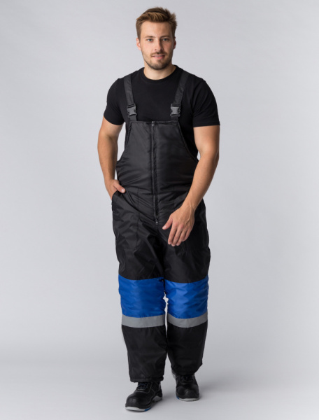 Костюм зимний Мегрес-2 СОП (тк.OxLine,90) п/к, васильковый/черный от магазина Рабочий класс