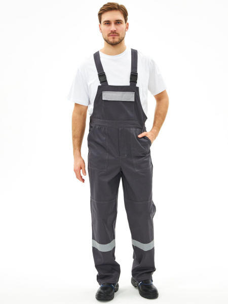 Костюм Липецк-2 СОП CH (тк.Смесовая,280) п/к, т.серый/св.серый от магазина Рабочий класс