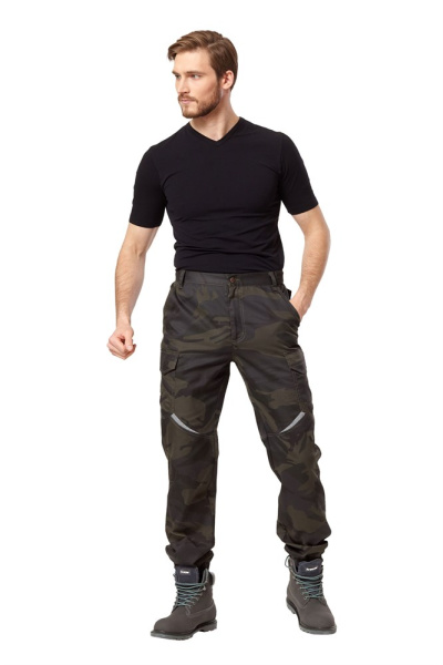 Брюки-джоггеры мужские летние Аксель КМФ хаки от магазина Рабочий класс