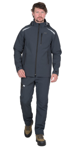 Куртка "Спейс" софтшелл сине-серая ТА от магазина Рабочий класс