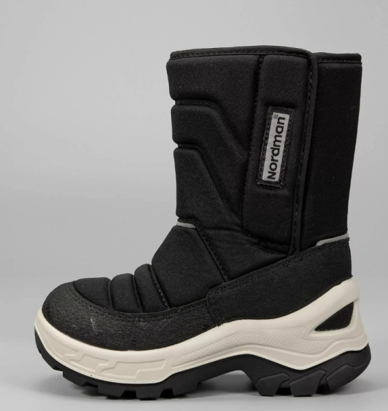 2-2002-D01/Сапоги зимние дошкольные Nordman Lumi 2.0 на липучке цвет чёрный  от магазина Рабочий класс
