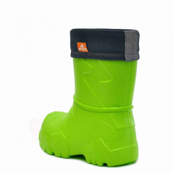Сапоги малодетские из ЭВА Nordman Kids утепленные с манжетой из вельвета цв. ЛАЙМ от магазина Рабочий класс