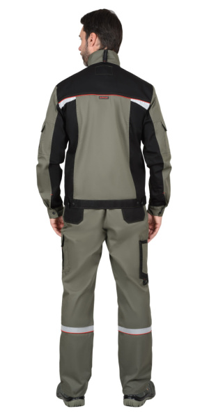 Куртка СИРИУС-СТАН оливковая с черным и красным от магазина Рабочий класс