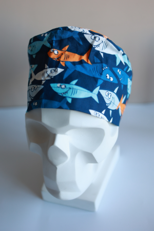 3-3150К Колпак Хлопок (57-59 Акулы на синем) от магазина Рабочий класс