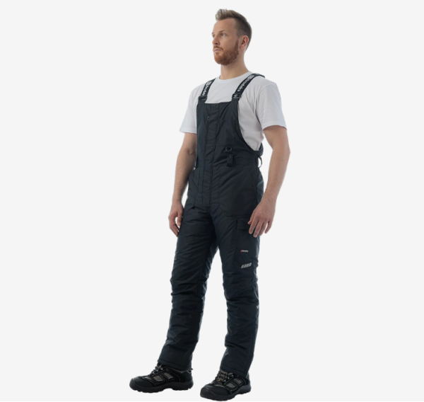 Зимний полукомбинезон Brodeks KW413, черный от магазина Рабочий класс