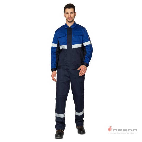 Костюм антистатический мужской "Вираж-Антистат М" тёмно-синий/василёк, брюки от магазина Рабочий класс