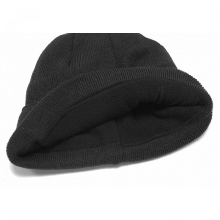 Шапка трикотажная черная с подкладкой "Цитрин" от магазина Рабочий класс