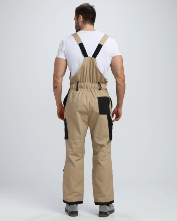 Полукомбинезон Милан (тк.Смесовая), бежевый/черный от магазина Рабочий класс