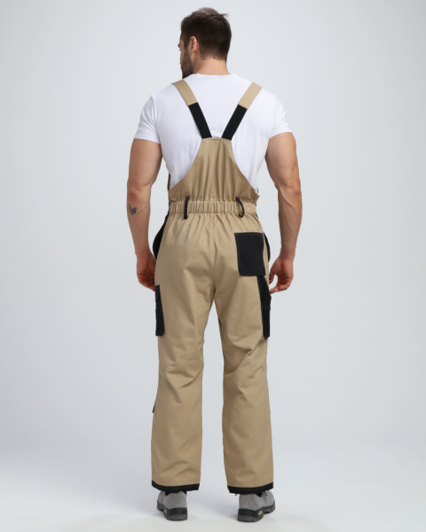 Полукомбинезон Милан (тк.Смесовая), бежевый/черный от магазина Рабочий класс