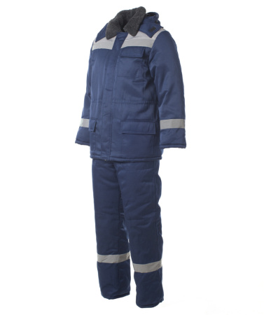 Костюм Стандарт-Люкс (тк. Грета) с СОП, куртка+п/к, т.синий+серый от магазина Рабочий класс