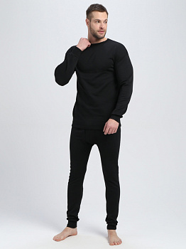 Белье трикотажное с начесом (тк.Трикотаж,205), черный от магазина Рабочий класс