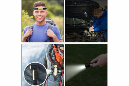 Фонарь аккумуляторный налобный, трансформер 2100 10W СОВ FocusRay от магазина Рабочий класс