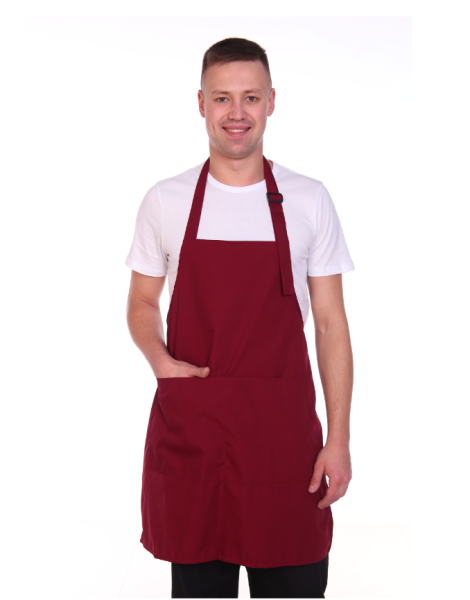 Фартук № 23 Тиси (Бордовый, 44-60) от магазина Рабочий класс