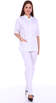 Костюм женский № 63 Сатори Спандекс, цв.Белый от магазина Рабочий класс