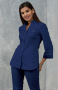 Куртка АХ106 медицинская женская Премиал, рукав 3/4, цв.синий от магазина Рабочий класс