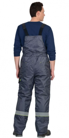 Костюм "Ховард" зимний цв. т.-серый с черным и лимон тк. ОКСФОРД от магазина Рабочий класс