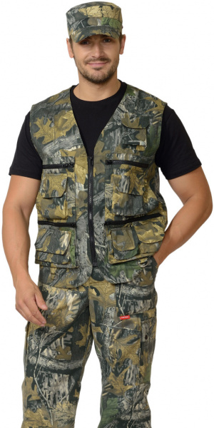 Жилет разгрузочный универсальный КМФ Темный лес от магазина Рабочий класс