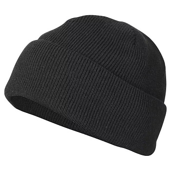 Шапка трикотажная подкладка флис цв. Черный от магазина Рабочий класс
