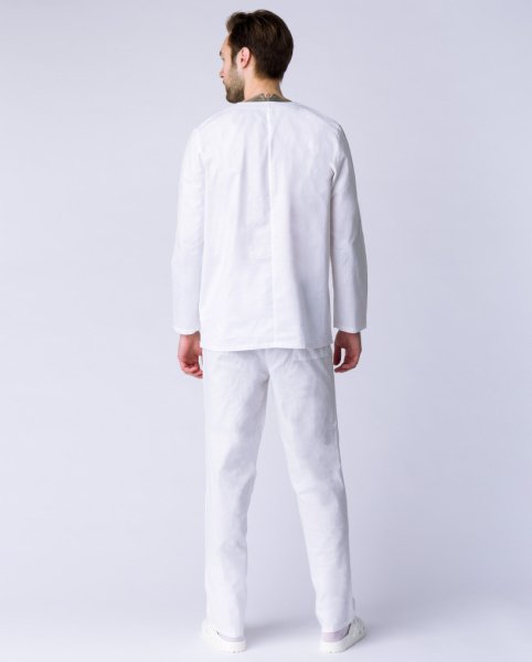 Костюм пекаря (тк. Бязь, 145), цв. белый, длинный рукав от магазина Рабочий класс