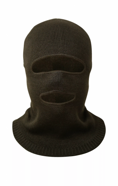 Подшлемник трикотажный черный, вырез – глаза, рот, полушерсть GU010 от магазина Рабочий класс