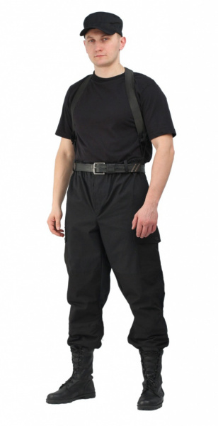 Горка 3, кост. мужской хлопок/рип-стоп цв. Черный от магазина Рабочий класс