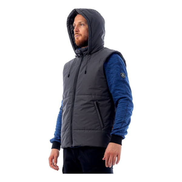 Жилет утепленный Brodeks KW112, серый от магазина Рабочий класс