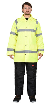Куртка "СИРИУС-АТЛАС" утепленная, фл. лимон, СОП от магазина Рабочий класс