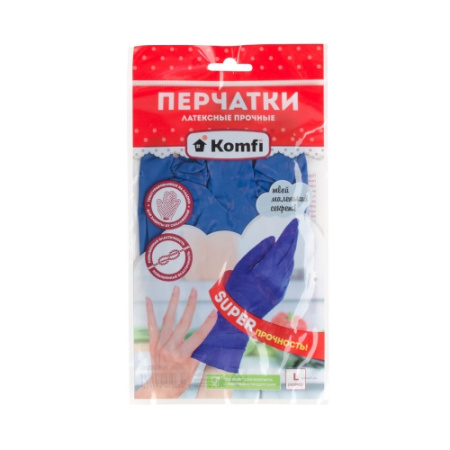 Перчатки латексные прочные KOMFI от магазина Рабочий класс