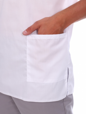 Костюм № 60 тк. Тиси цв. Белый/Серый от магазина Рабочий класс