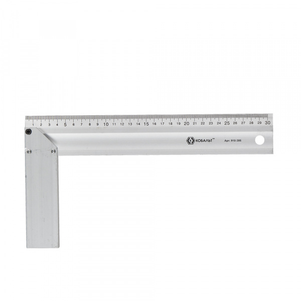 Угольник КОБАЛЬТ столярный 300 мм, алюминиевый от магазина Рабочий класс