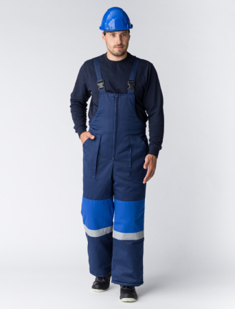 Костюм зимний Профи-Норд (Смесовая, 250) п/к, темно-синий/васильковый от магазина Рабочий класс