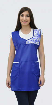 Фартук"Принцесса" васильковый с белым от магазина Рабочий класс