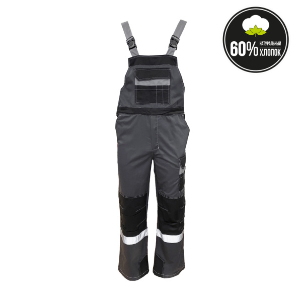 Костюм летний ФОРМУЛА Коттон с п/к цв. т/серый, св./серый и чёрный, СОП от магазина Рабочий класс