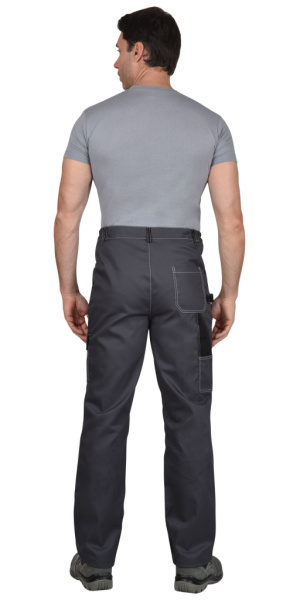 Брюки "СИРИУС-Фаворит-Мега" серые с черн., СОП Тк. Rodos от магазина Рабочий класс
