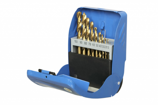 Набор сверл по металлу ПРАКТИКА "Мастер", 10 шт, 1 - 10 мм в металлической кассете от магазина Рабочий класс