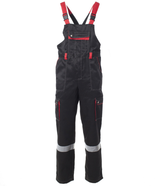 Костюм летний Антей с СОП, куртка+п/к, цв. черный+красный от магазина Рабочий класс